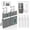Gray, variant on 4 in 1 Travel Dispenser Bottle, Travel Bottles for Toiletries, Refillable Travel Size Toiletry Containers with Suction Cup for Smooth Walls, Gray