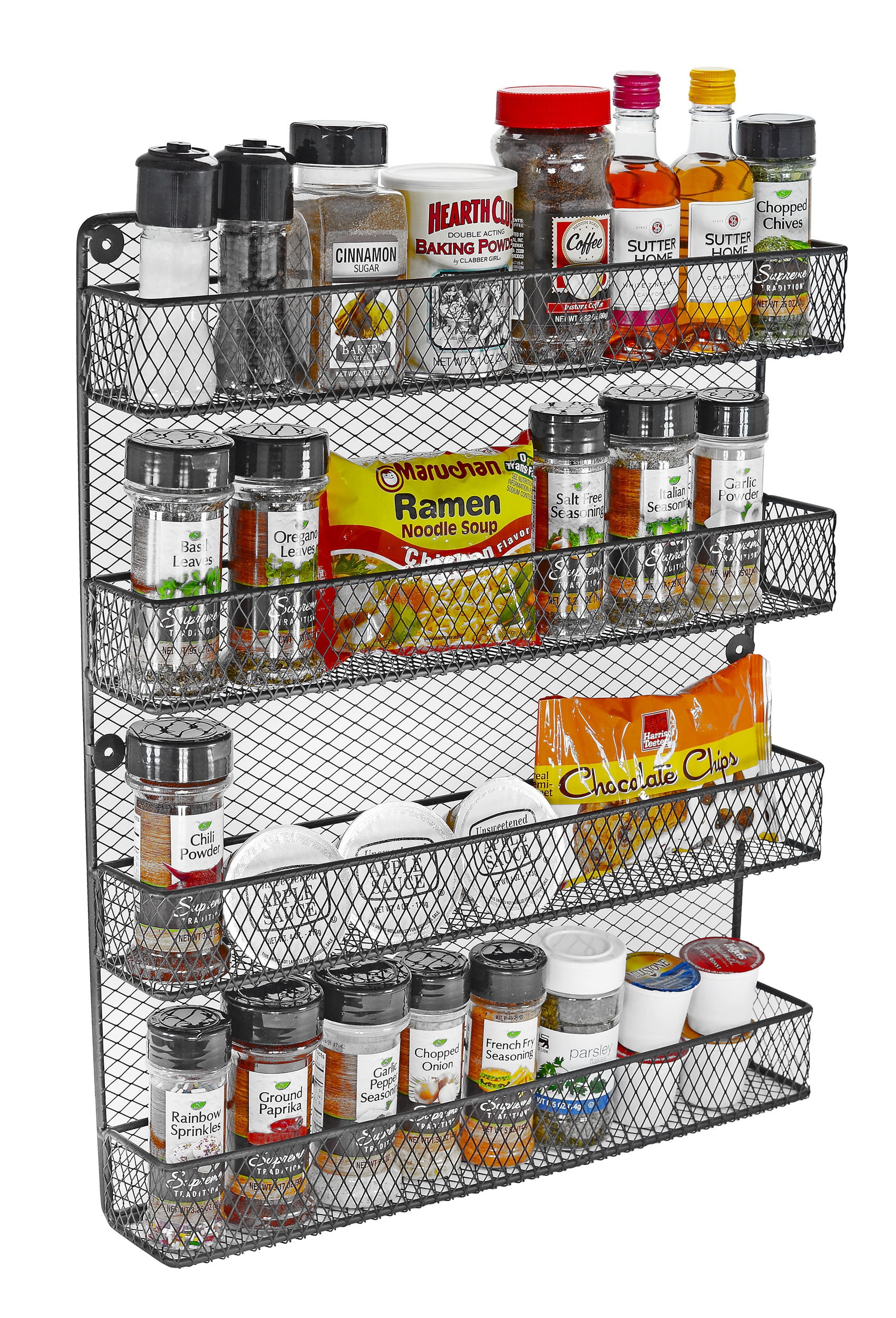 4 Tier Wall Spice Rack