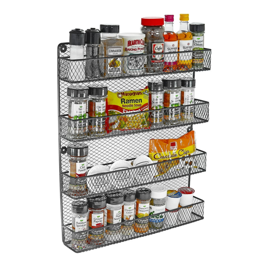 4 Tier Wall Spice Rack