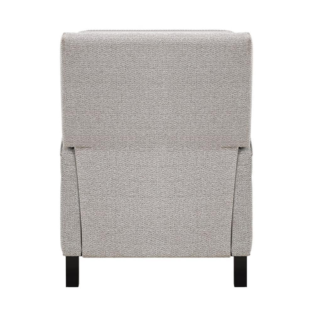 Lexicon Berenson Fabric Upholstered Push Back Living Room Solid Wood Frame Recliner Coconut Color