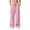 Pink, variant on Womens High Waisted Wide Leg Cargo Sweatpants Baggy Y2K Striped Fleece Pants Elastic Waist Drawstring with Flap Pockets Streetwear Outfits, Red, XL