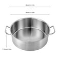 thumbnail image 2 of 2.75gal / 11 Quart Stainless Steel Large Soup Cookware Cooking Stockpot Lightweight & Lid, 2 of 10