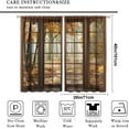 thumbnail image 3 of Rustic Kitchen Curtains, Farmhouse Country Minimalism Kitchenware Short Curtain Sweet Home Watercolor Drapes for Dining Room Cafe, 2 Panel Set, 28x40in, 3 of 5