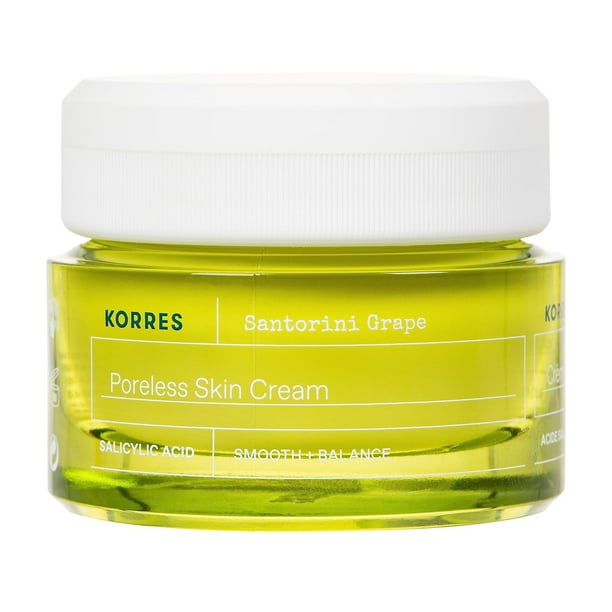 Crema hidratante KORRES Santorini Grape Poreless 40 ml para mujeres