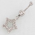 thumbnail image 4 of Jinsinto Anti-allergy Umbilical Nail Zircon Five-pointed Star Belly Button Ring, 4 of 4