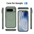 thumbnail image 6 of Google Pixel 9 Phone Case, Phone case Google Pixel 9 Magnetic Case [Compatible with MagSafe] Tough Rugged Matte Slim Shockproof Anti-Fingerprint Anti-Scratch Protective Cover, Light Green, 6 of 8