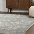 thumbnail image 7 of BNM Fuzzy Indoor Non-Skid Shag Rug, 6' x 9', Silver, 7 of 7