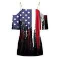 thumbnail image 5 of Dyegold Summer Tops for Women 2023 Trendy, Cold Shoulder Cami Tops for Womens Blouses Dressy 4th of July US Flag Tees Shirt Summer Casual Short Sleeve ​Tunics, 5 of 5