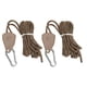 thumbnail image 4 of Cuerdas ajustables para carpas de 4 m con sistema de poleas: 2 piezas para una resistencia segura al viento, ideal para la instalación de toldos al aire libre, color caqui, 4 of 8