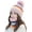 Pink, variant on Women Pom Beanie Hat Scarf Set Girls Winter Knit Hat Warm Slouchy Ski Skull Cap Scarf Set