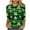 Gold, variant on SELONE Tops for Women with 3/4 Sleeve St. Patricks Day Crewneck Shirts Heart Pullover Festival Clothes Gray 2XL
