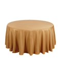 thumbnail image 4 of BalsaCircle Christmas Holidays 120" Gold Round Polyester Tablecloth Linens Decoration, 4 of 8