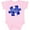 AD-Pink, variant on Autism Awareness Be Kind Dark Blue Puzzle Piece Boys or Girls Baby Bodysuit