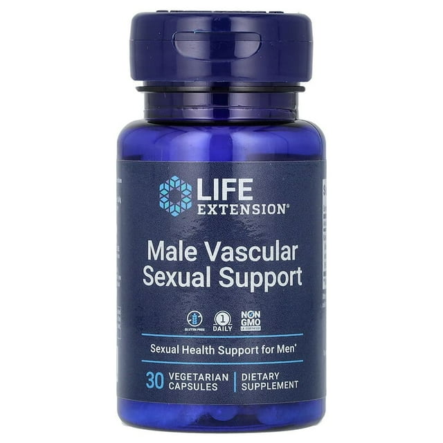 Life Extension | Male Vascular Sexual Support, 30 Cápsulas,Suplemento para el Apoyo en la Salud Sexual Masculina