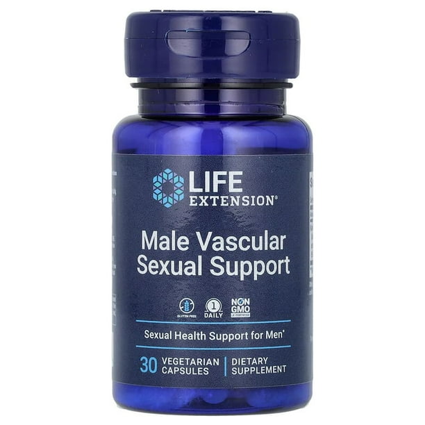 Life Extension | Male Vascular Sexual Support, 30 Cápsulas,Suplemento para el Apoyo en la Salud Sexual Masculina