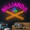 thumbnail image 3 of Handmadetneonsign Billiards Pool Hall Neon Sign, Pool Hall Led Sign, Custom Billiards Neon Sign, 3 of 5