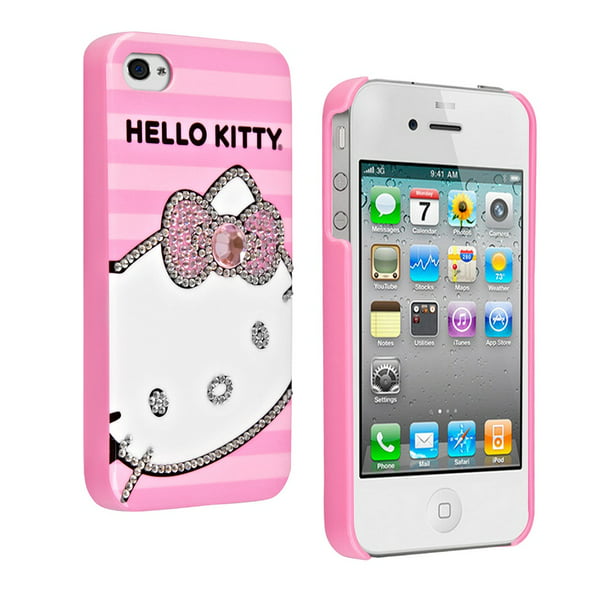 royalty wastafel evalueren Hello Kitty Hard Cover for Apple iPhone 4, 4S (Pink) - Walmart.com
