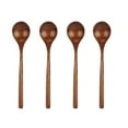 thumbnail image 2 of Wooden Spoon, Long Handle 4 Pcs Small Wooden Spoon Japanese Style  For Kitchen For Parties, 2 of 8