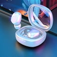 thumbnail image 4 of Earphone wireless, Hwkond Wireless Earbuds Mini Ear Buds Bluetooth Headphones 5.3 Bluetooth Headsets Light-Weight Earphones With Microphone & Suitable For TV Phone PC Laptop, White, Up To 60% Off, 4 of 7