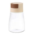 thumbnail image 1 of Botella dosificadora de condimentos, juego de salero y pimentero, dispensador de vidrio para medir especias, sal, pimentón, pimienta en polvo (180 ml), 1 of 5