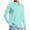 Mint Green, variant on Abomasnow Men's Big and Tall Sun Protection Shirts UPF 50 Quarter Button Long Sleeve Collared Quick Dry Shirts Casual Breathable Lightweight Workout Hiking Shirts