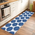 thumbnail image 3 of Abstract Dahlia Washable Area Rug&nbsp;2x6ft Vintage Deep Blue Country Farmhouse Classic Soft Rectangle&nbsp;Rugs for Living Room, Non Slip Carpet for Bedroom&nbsp;Entryway Dining Room, 3 of 9
