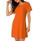 thumbnail image 2 of Disketp Orange Scales para Camisón Corto de Manga Corta para Mujeres, Camisón Cómodo con Escote Redondo, Bonito y Confortable, 2 of 6