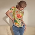 thumbnail image 3 of Kdxio Vintage Bird for Women's Short-Sleeved Onesie Stylish Round Neck Pajamas Bodysuit Jumpsuit Nightwear-XX-Large, 3 of 7