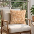 thumbnail image 4 of Pillow Covers 18x18 Set of 2, Botanical Rose Square Throw Pillow Covers for Couch/Sofa/Living Room, Vintage Orange Floral Leaf Summer Farmhouse Decorative Soft Pillowcases for Couch Throw Pillows, 4 of 9