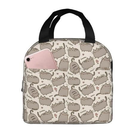 

Pusheen Cat Portable Lunch Bag Reusable Lunch Bag Suitable For Work School Picnic Travel Unisex