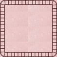 thumbnail image 1 of Ahgly Company Machine Washable Indoor Square Transitional Pink Bubble Gum Pink Area Rugs, 4' Square, 1 of 7