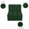 thumbnail image 2 of Meridian Furniture Arc Green Boucle Fabric Straight Chair, 2 of 8