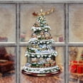 thumbnail image 2 of Christmas Tree Rotating Sculpture Train Decorations Paste Window Paste Stickers Christmas Decorations For Home, 2 of 2