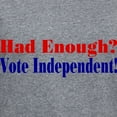 thumbnail image 3 of CafePress - Vote Independent Women's V Neck Dark T Shirt - Women's V-Neck Dark T-Shirt, 3 of 4