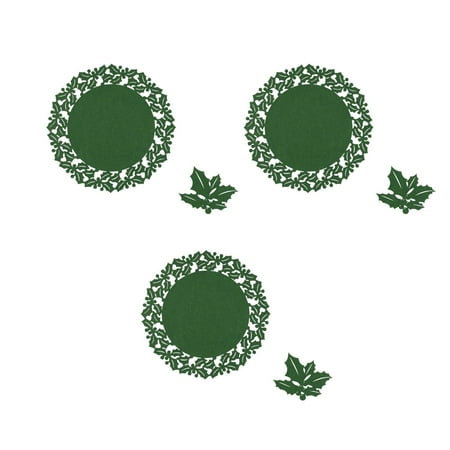 Irregular Felt Irregular Mats Nonslip Dinning Table Protectors for Home Use