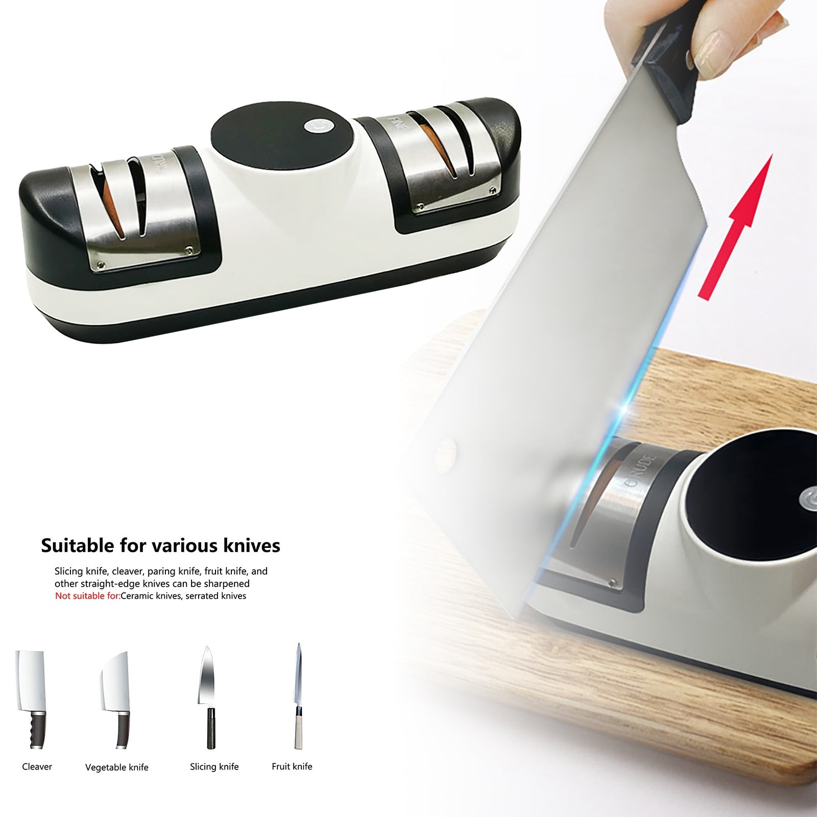 USB Fast Sharpener Home Kitchen Sharpener Cordless Screwdriver Hand Drills Cordless Push Screwdriver Power Screwdriver Cordless Rechargeable Power Screwdriver