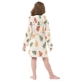thumbnail image 7 of FORMRS Niños Bathrobe Unisex Hooded Robe Soft Plush Pajamas Sleepwear, Size 2-3T, Green Autumn Leaves, 7 of 7