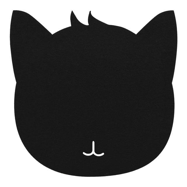 Felts Pad,Cat Shape Anti static PC Pad Mat Sleek Aesthetic