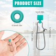 thumbnail image 2 of shiyou-50pcs Fishing Weight Slider, Stainless Steel Fishing Line Sinker Slides Practical Sinker Slides Premium Fish Finder Rig Weight Slider for Fishing Tackle Accessories, 2 of 4