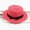 Watermelon Red, variant on 1PC Hat Blue Straw Ladies Women's Summer Solid Hat Top Sun Visor Sun Straw Beach Hat