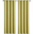 thumbnail image 2 of THD Royal Lattice Decorative Blackout Thermal Privacy Room Darkening Grommet Window Drapes Curtain Panels for Bedroom - Set of 2, 2 of 7