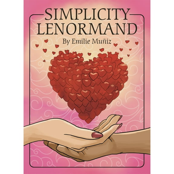 Simplicity Lenormand: Beginner-Friendly 41-Card Lenormand Deck with Keywords on Cards, Includes 132-Page Guidebook with , (Hardcover)