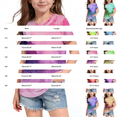 thumbnail image 3 of YunPes Girls T Shirts Tie Dye Short Sleeve Shirts Kids Summer Tops Soft Casual Crewneck Basic Tees Dance Streetwear Birthday Outfits, 3 of 5