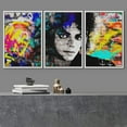 thumbnail image 2 of wall26 Framed Canvas Print Wall Art Set Urban High Contrast Michael Jackson Portrait Graffiti &amp; Street Art People Illustrations Pop Art Colorful for Living Room, Bedroom, Office - 16"x24&quo, 2 of 5
