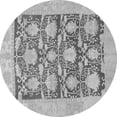 thumbnail image 1 of Ahgly Company Indoor Round Abstract Gray Modern Area Rugs, 6' Round, 1 of 4