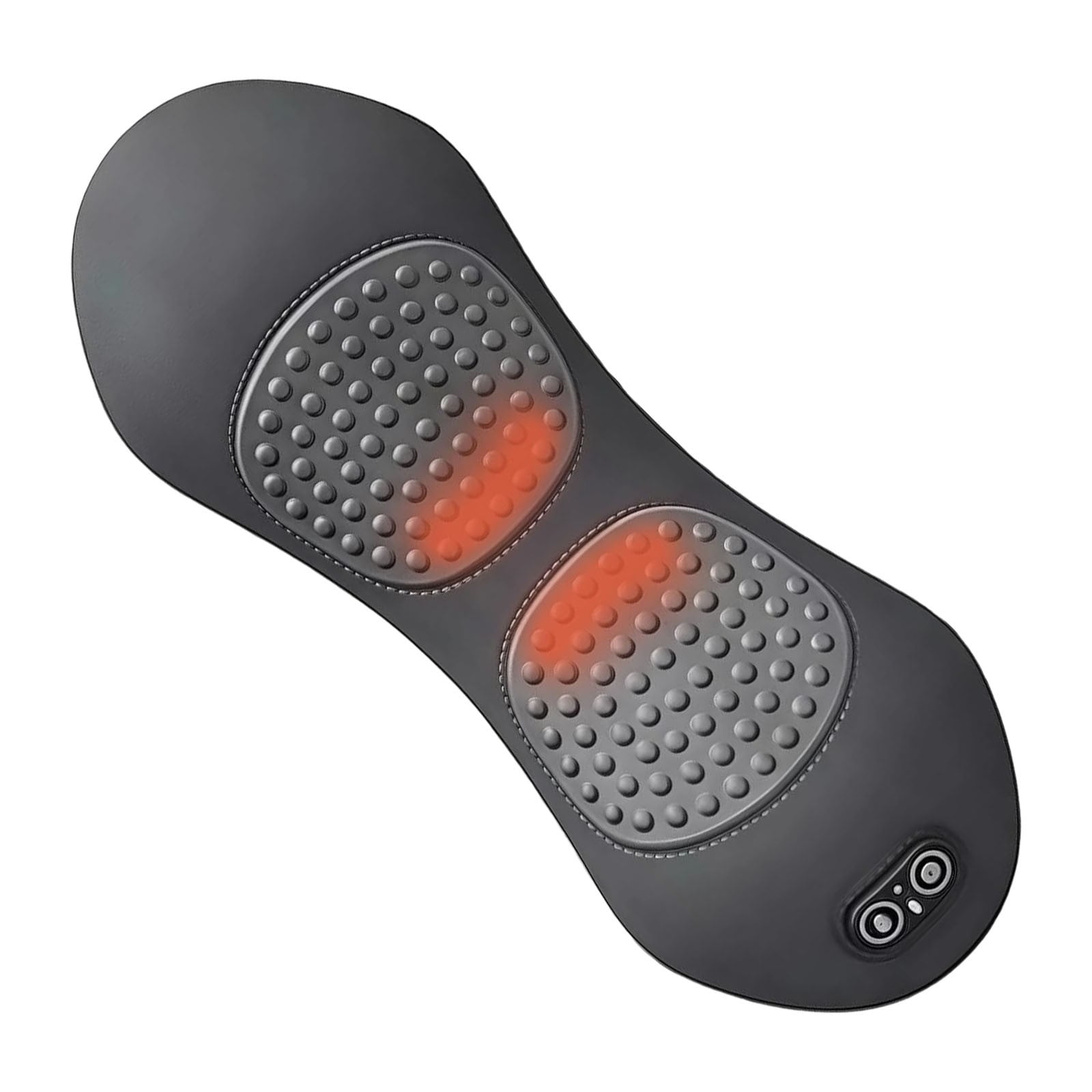 3 in 1 Lumbar Massage Cushion Heated Vibrating Back Massager Neck Shoulder Massage Pillow for Office Workers Ergonomic Massage Pad Back Pain Relief Pad 23.22x3.14 Inch (1Pcs)