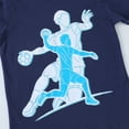 thumbnail image 2 of HILEELANG Kids Boys T-Shirts 3 Pack, 100% Cotton Short Sleeve Tees for 6-12Y, Basketball & Soccer Sports Themed Summer Tops for Teen Boys, 2 of 5