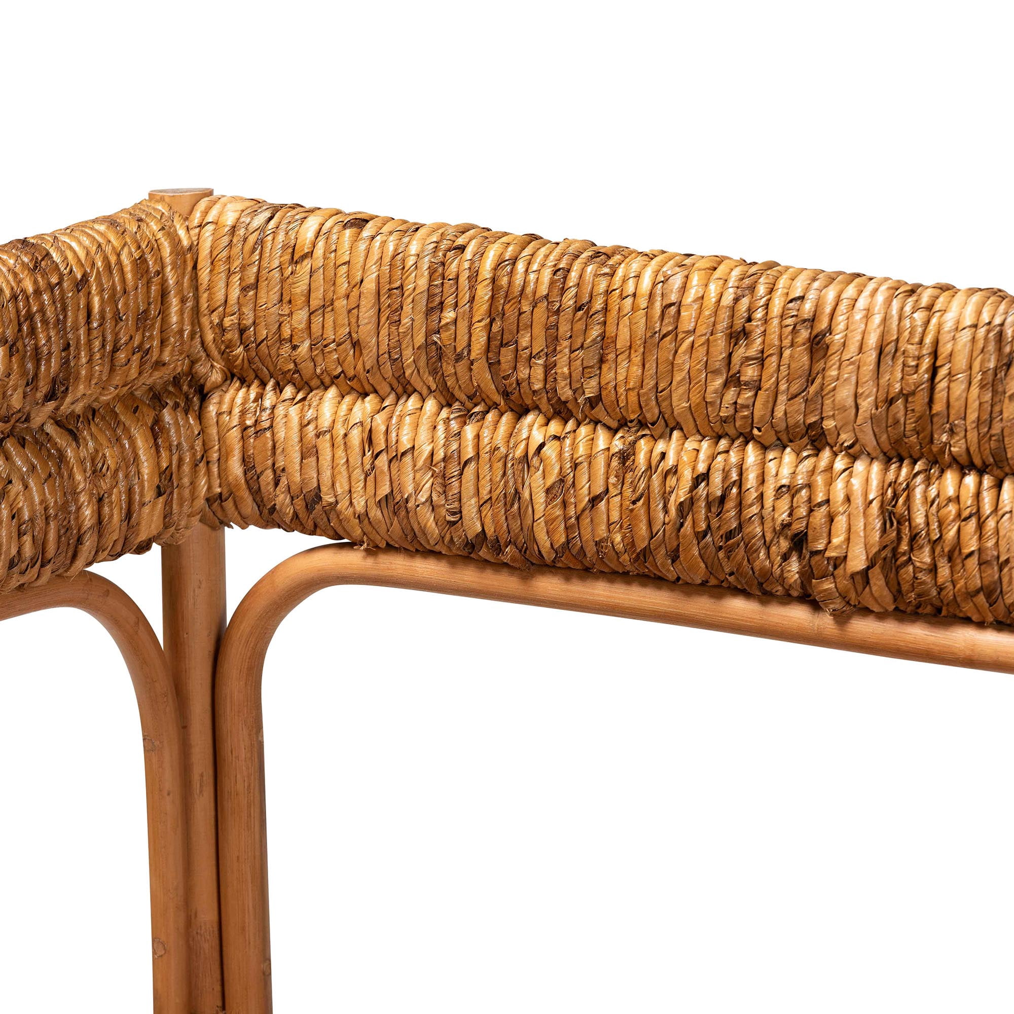 bali & pari Adisa Boho Dining Bench, Light Honey