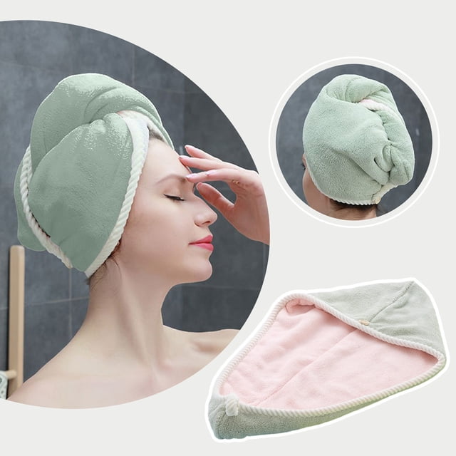 Toalla de microfibra para el cabello | Turbante superabsorbente para cabello mojado | Toalla de secado rápido para mujeres con cabello rizado, grueso y largo | Incluye 1 toalla