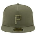 thumbnail image 2 of Men's New Era Olive Pittsburgh Pirates Color Pack A-Frame 59FIFTY Fitted Hat, 2 of 5